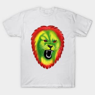 Reggae Rasta Colors Lion Gift T-Shirt